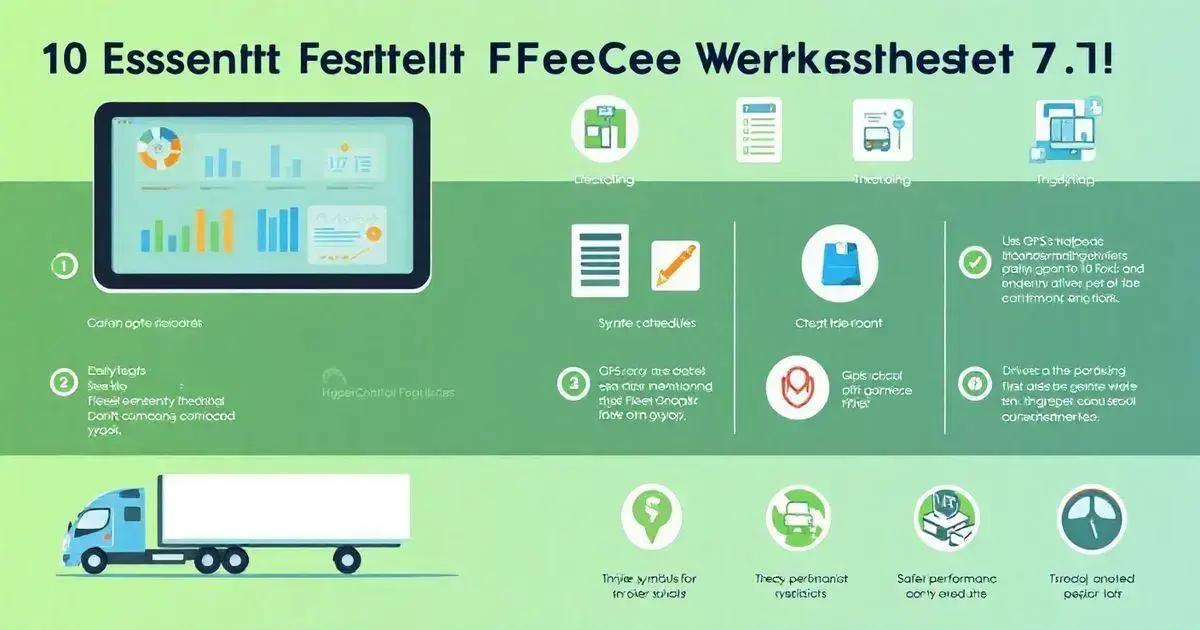 10 Essential Features of the Fleet Control Worksheet 7.0