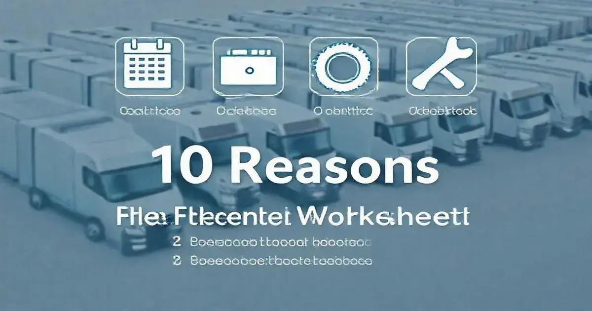 10 Reasons Why Fleet Control Worksheet 7.0 is Essential